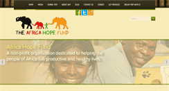 Desktop Screenshot of africahopefund.org