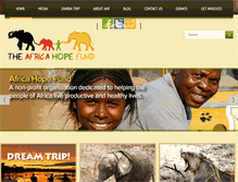 Tablet Screenshot of africahopefund.org